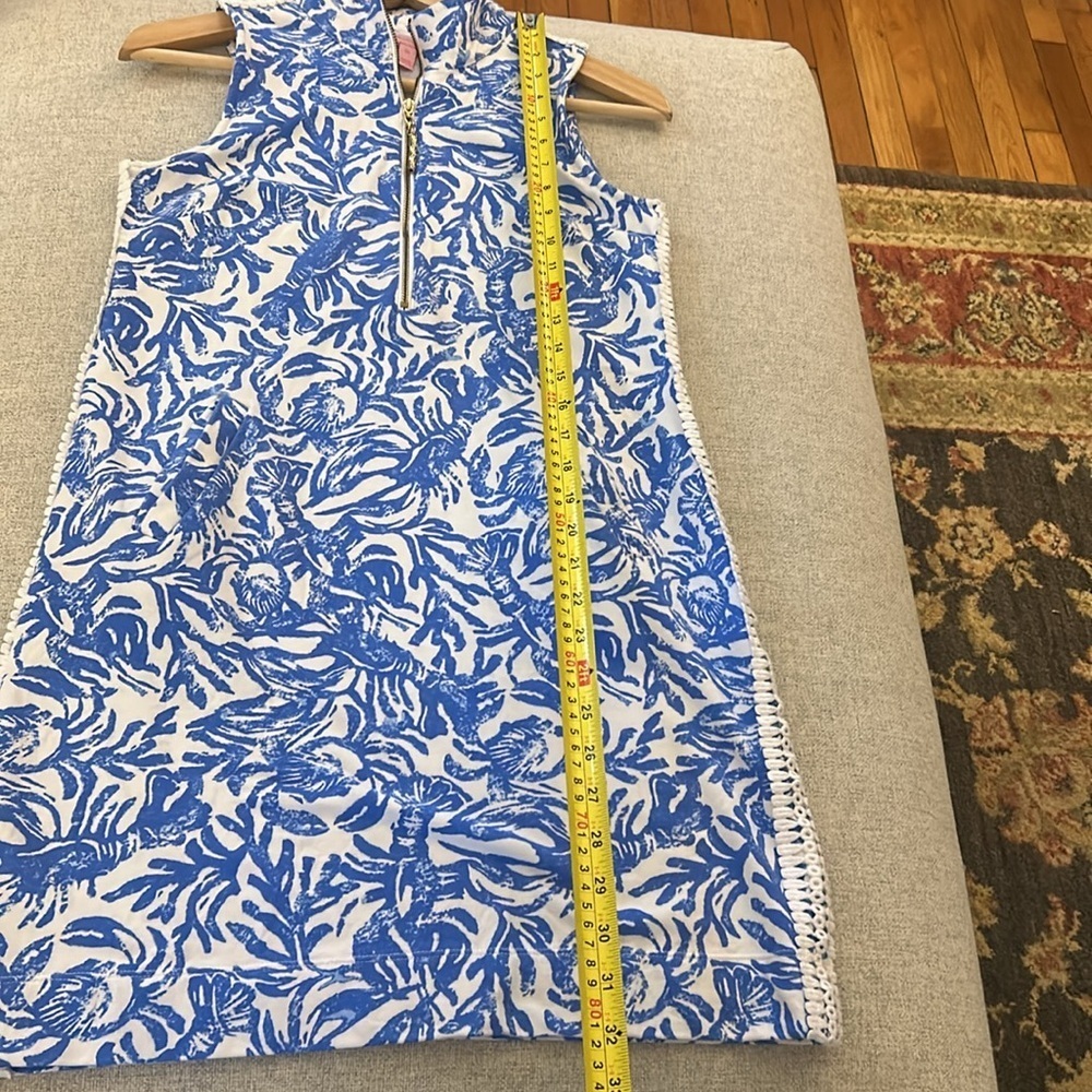 Lilly Pulitzer Classic Blue and White Lobster Skipper Dress Women's Size XS - Picture 12 of 12